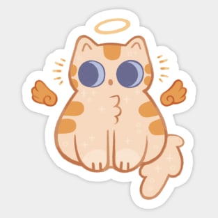 Angel Cat Sticker